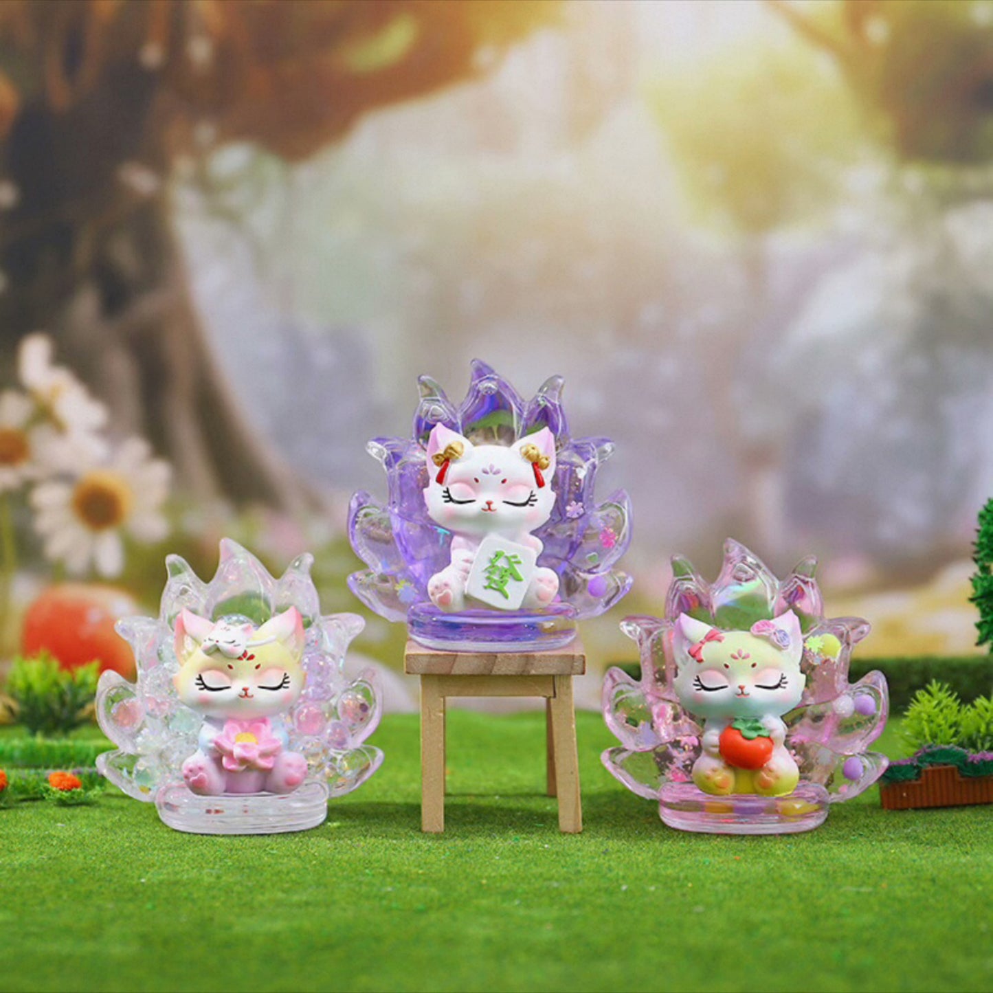 Good Omen Flowing Sand Nine Tailed Fox Series Blind Box