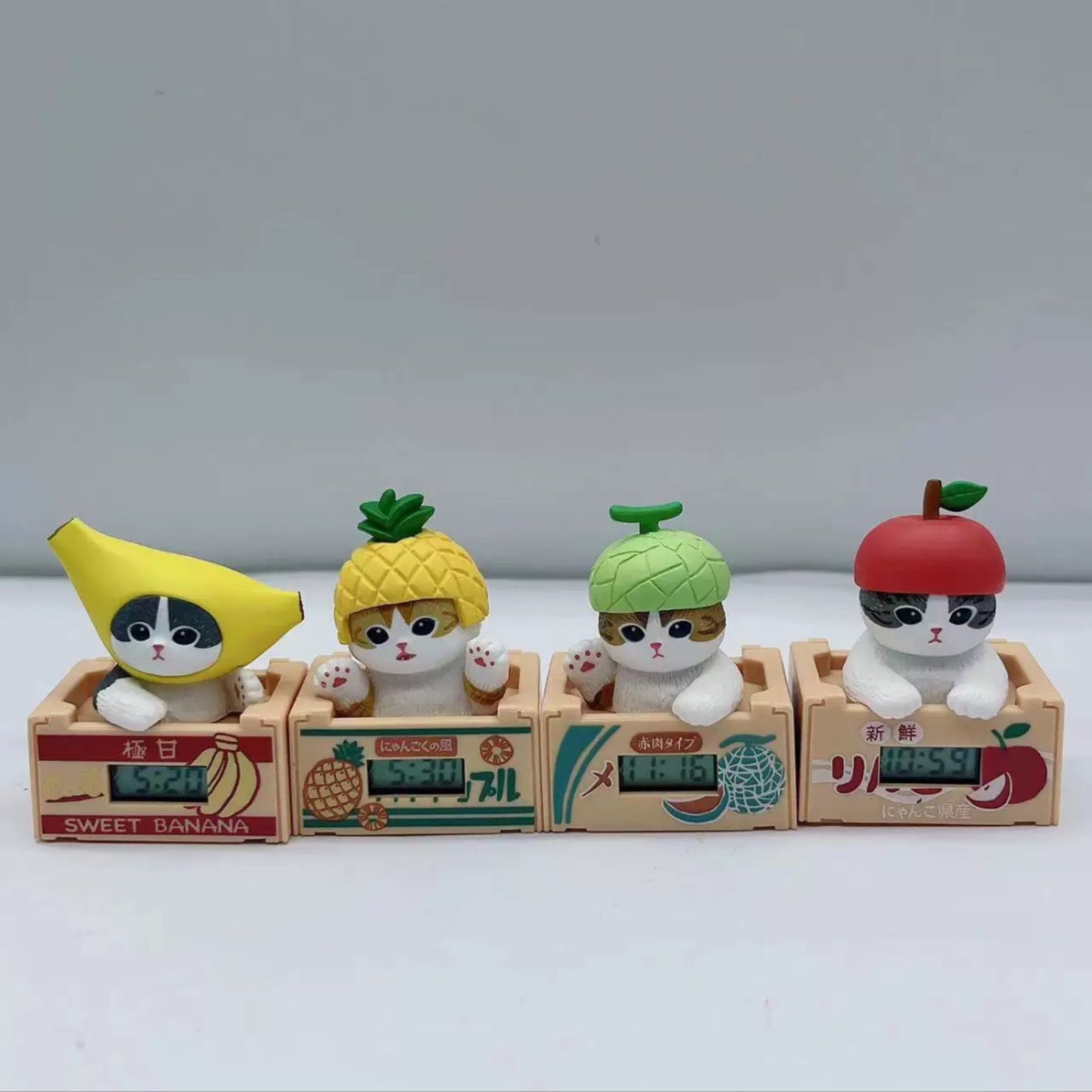 Mofusand Fruit Shaped Cardboard Clock