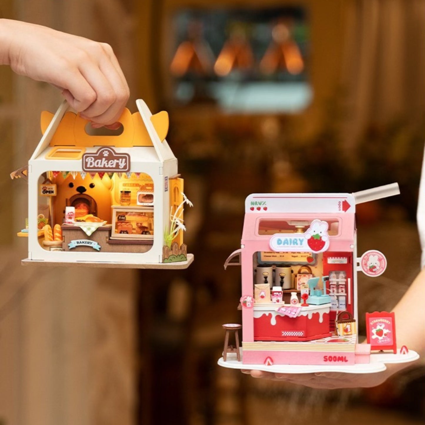 Rolife DIY Cream House Building Blocks