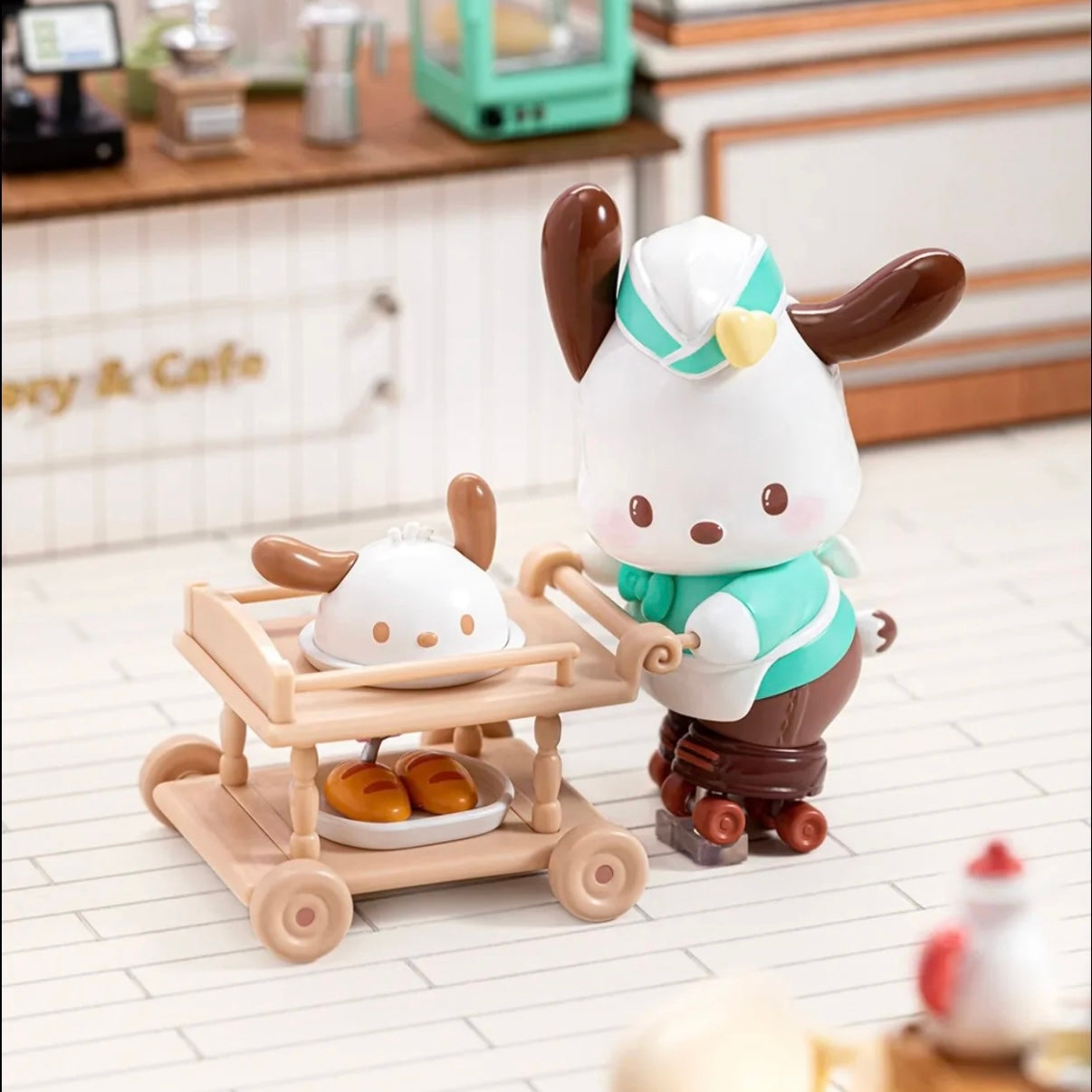 Sanrio characters Roller Skating Restaurant Series Figures Blind Box