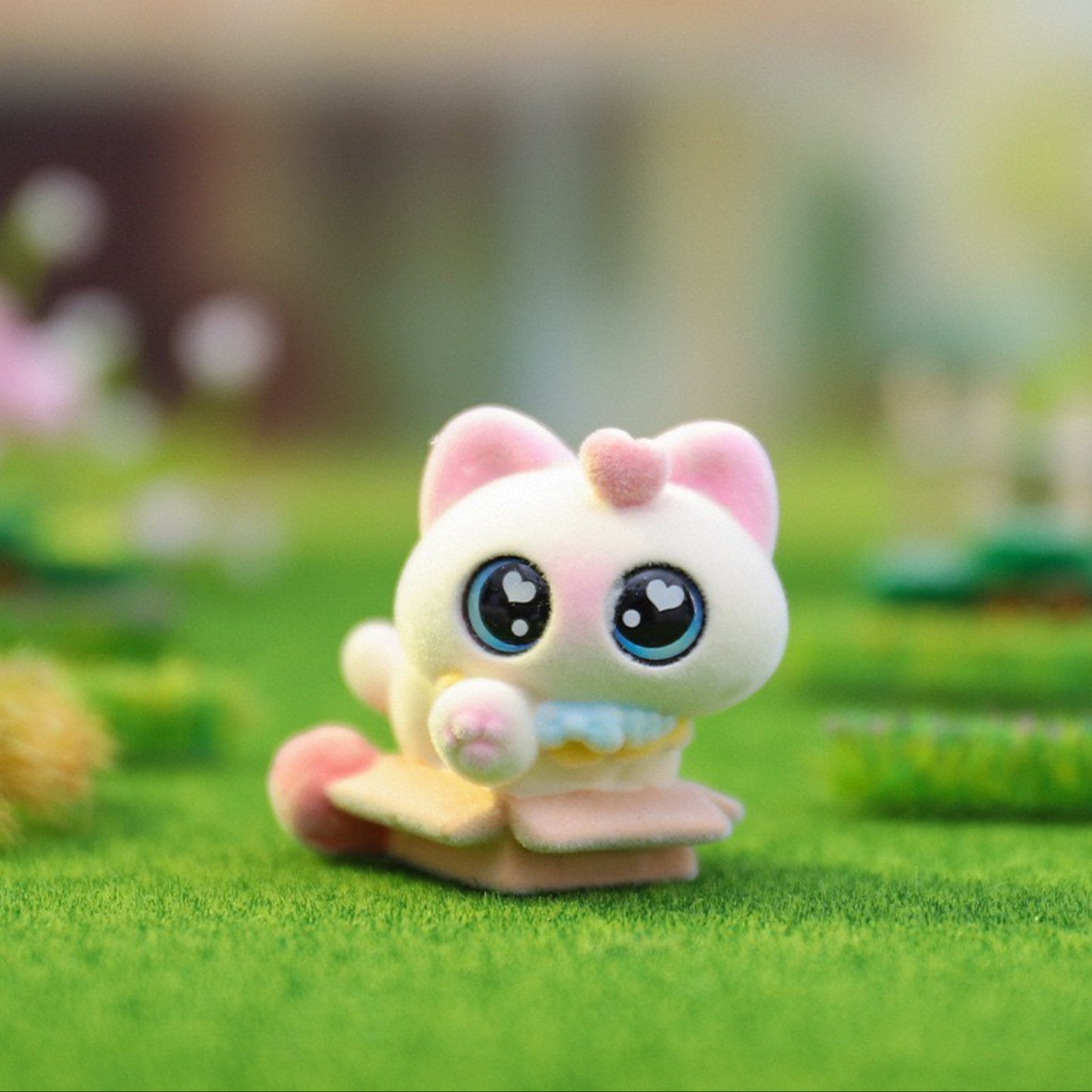 Siamese Azukisan Daily Life Flocked Series Figures