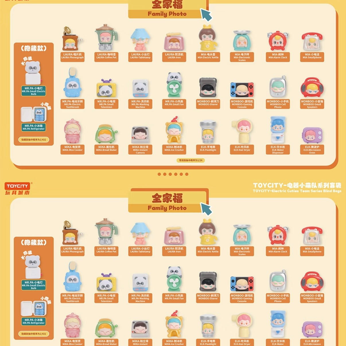 【B3G6】TOYCITY-ELECTRIC CUTIES TEAM Series Blind Bags