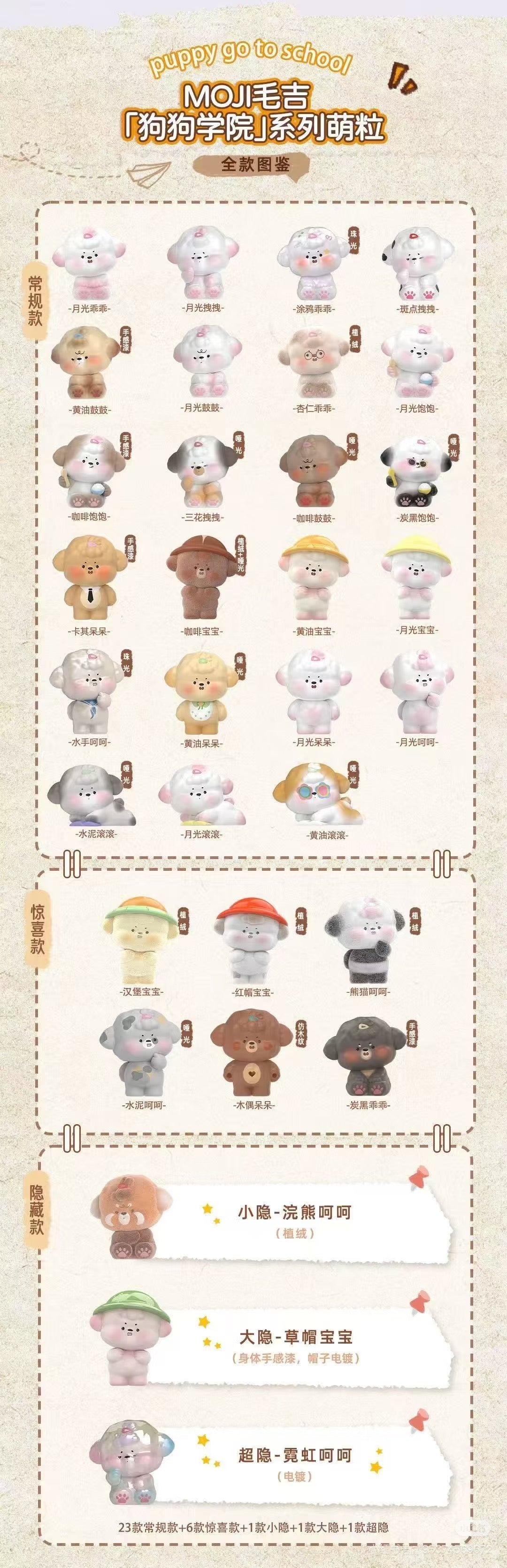 【Discount】Moji Puppy School Mini Bean Series Blind Bag