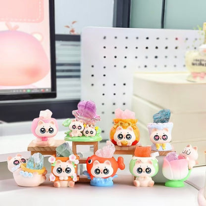 Emotional Siamese Cat Energy Crystal Series Blind Box