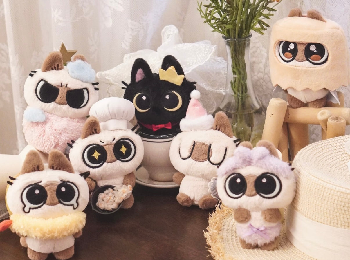 Azukisan’s Daily Life-10cm Plush Pendants Blind Box