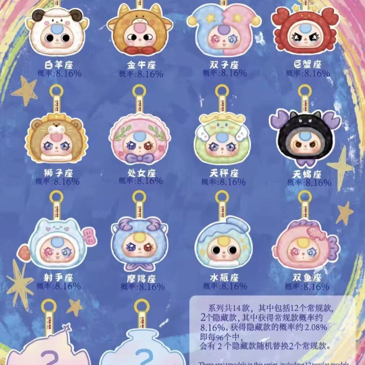 Baby Three Constellation Plush Series Blind Box