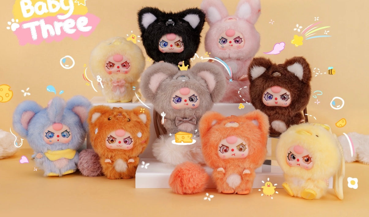 Baby Three Mini Hug Series-Vinyl Plush Pendant Surprise Box