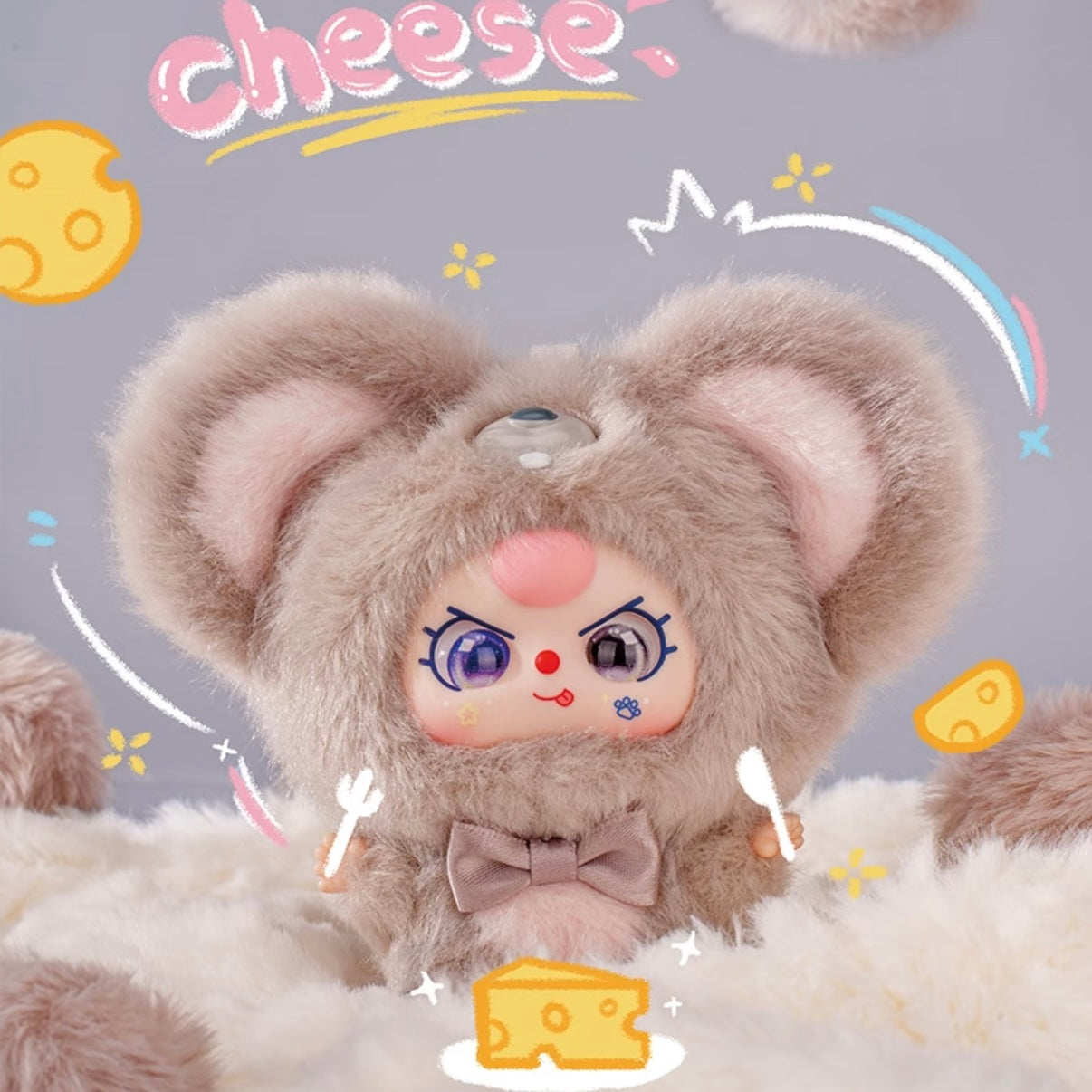 Baby Three Mini Hug Series-Vinyl Plush Pendant Surprise Box