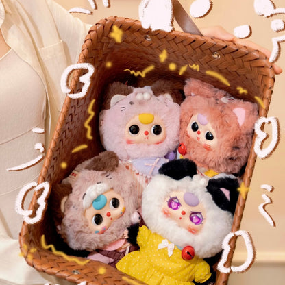 Baby Three-Cat Wardrobe Plush Blind Box