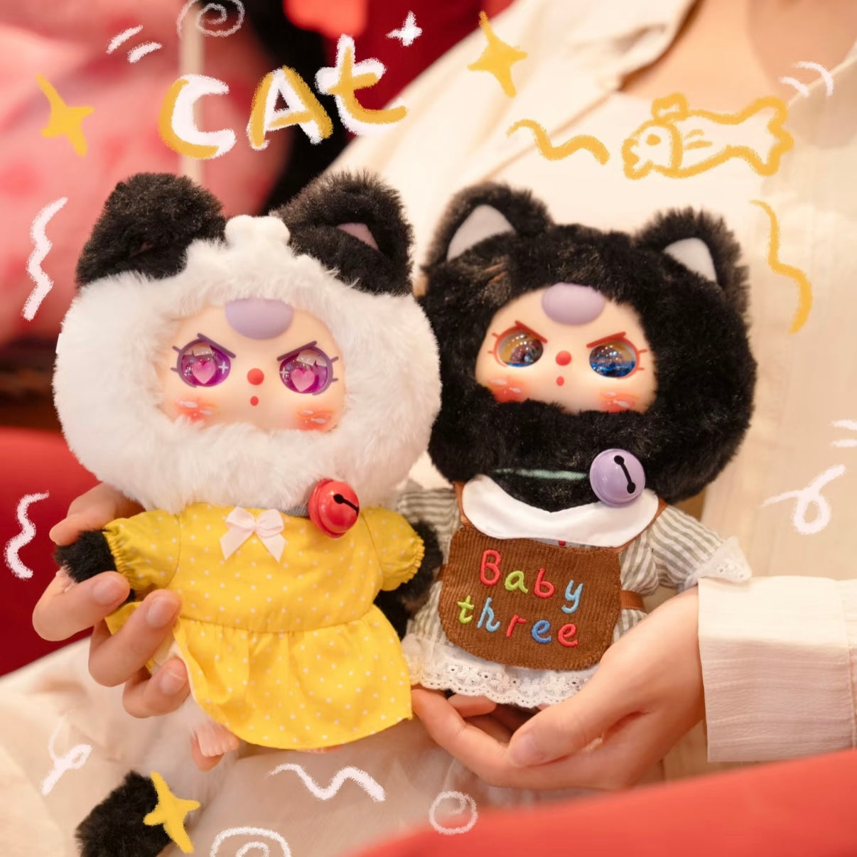 Baby Three-Cat Wardrobe Plush Blind Box