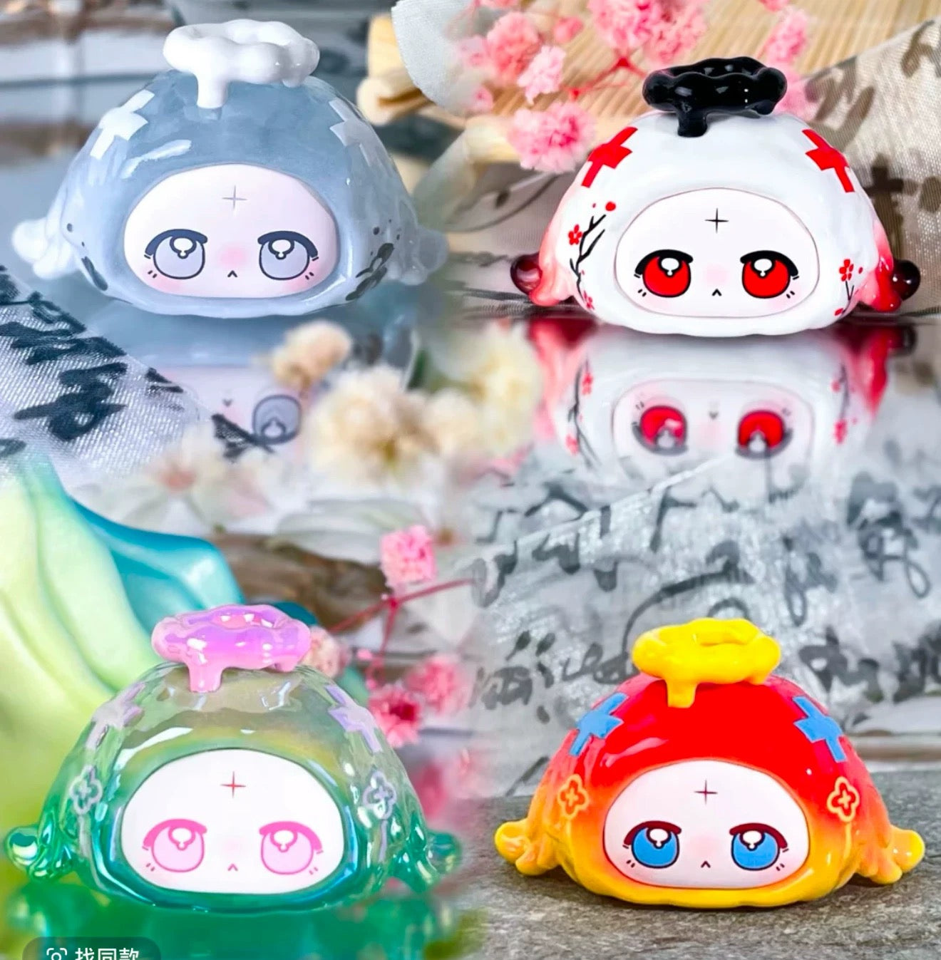 【1box/4pcs】Bunny Fortune Blessing Series Mini Bean Blind Box