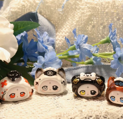 【1box/4pcs】Bunny Fortune Blessing Series Mini Bean Blind Box