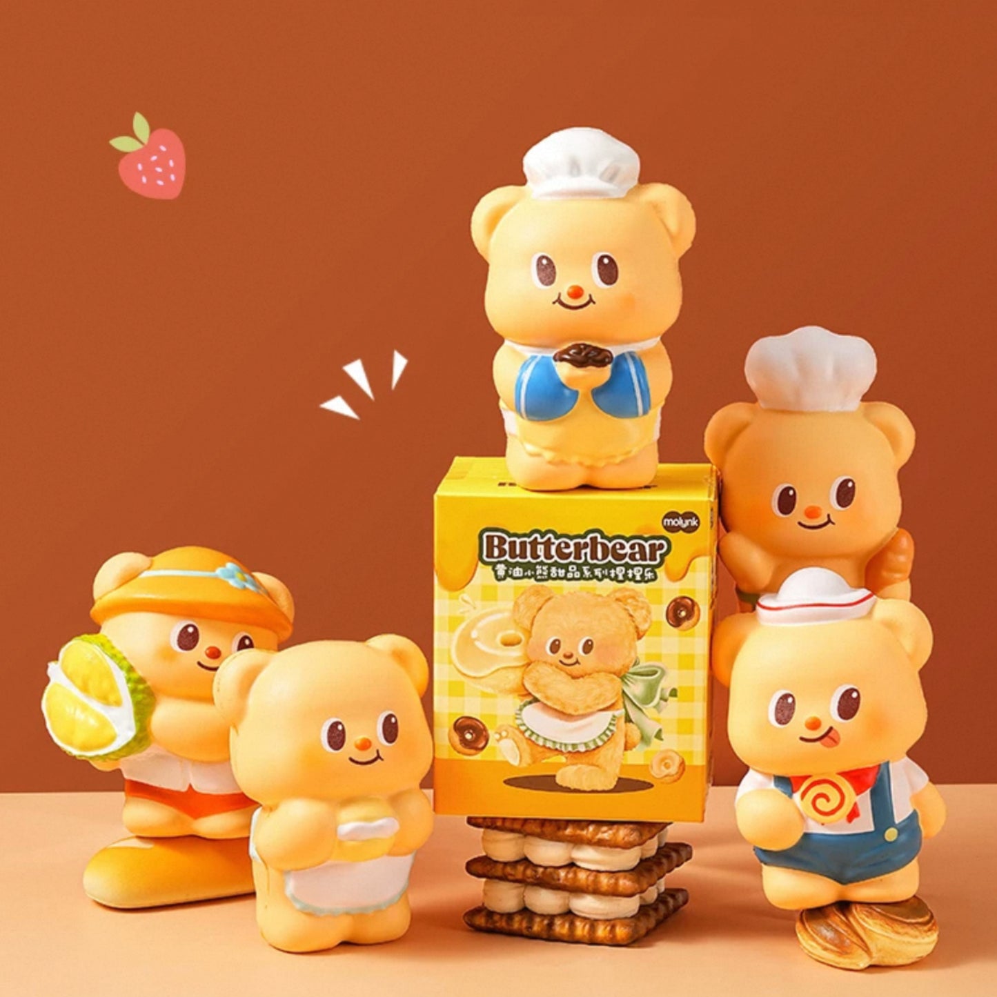 Butterbear Dessert Series Pinch Squeezer Series Blind Box