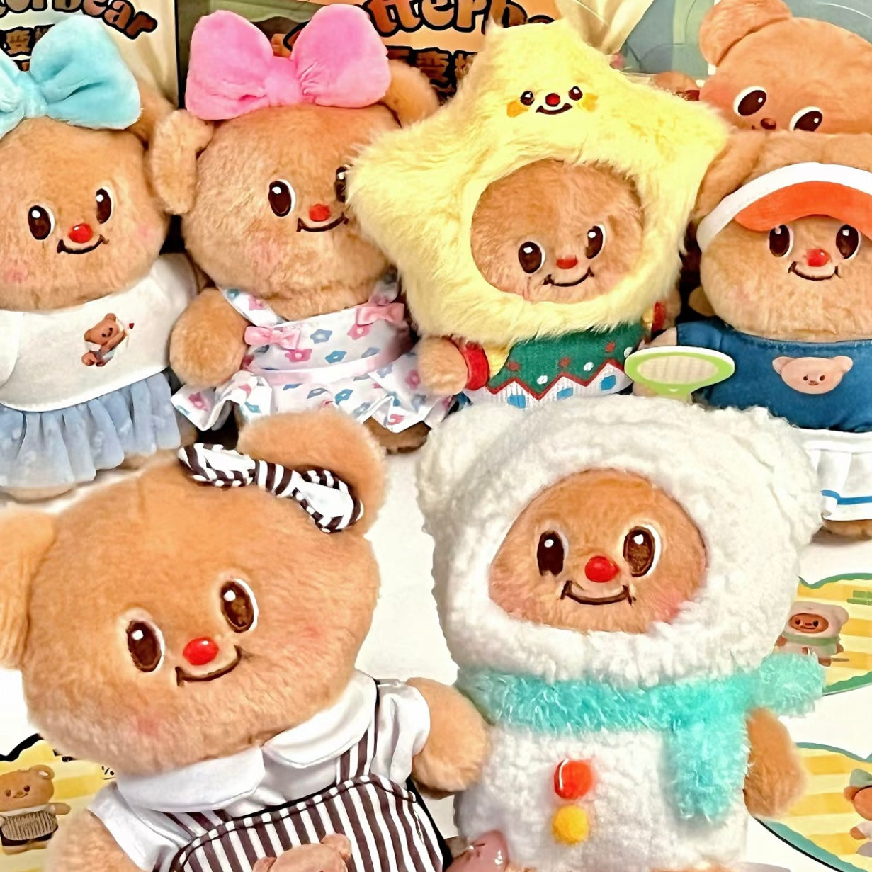 Butterbear Versatile Wardrobe Series Plush Pendant Blind Box