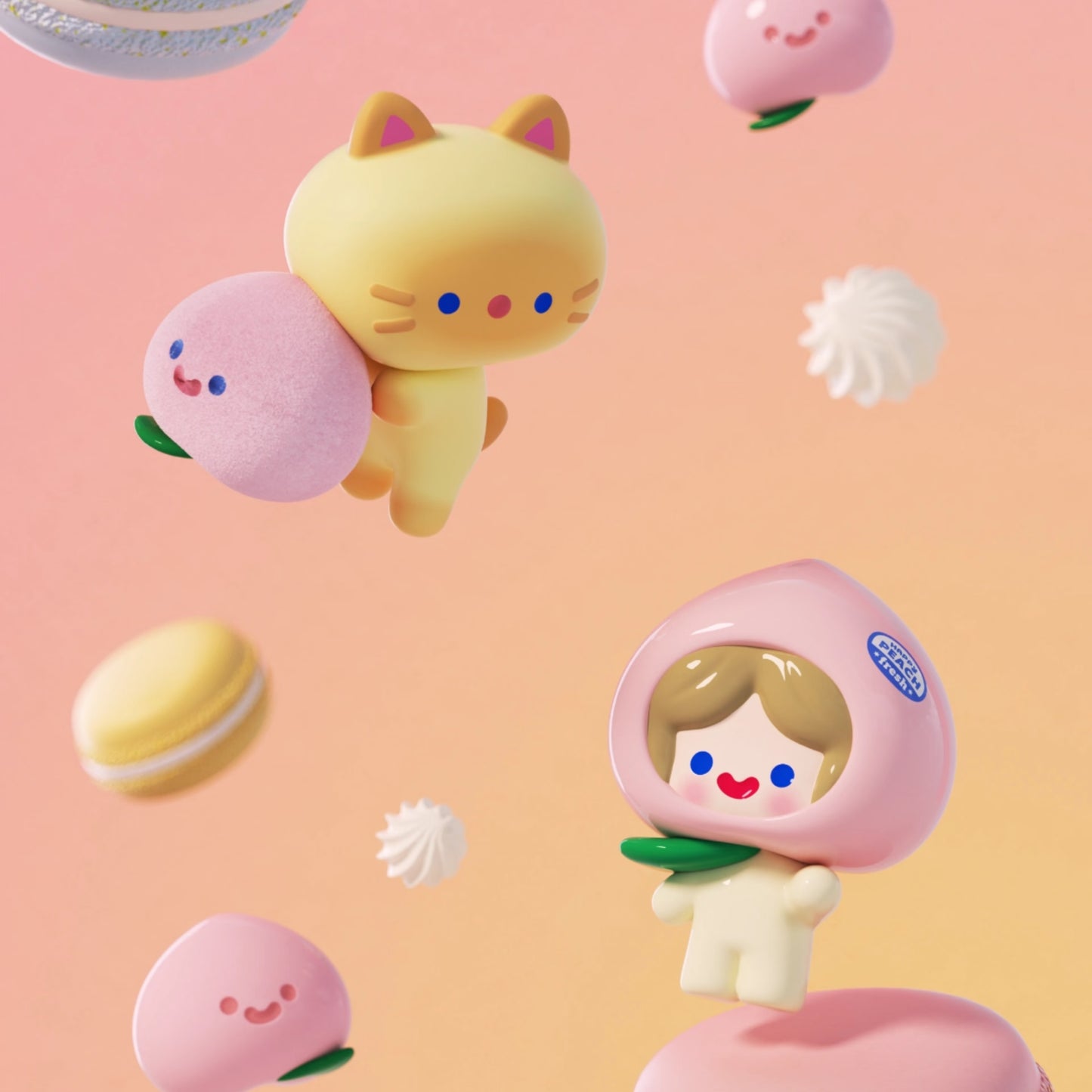 CELL RICO Happy Friends with Me UliUli Series Mini Bean