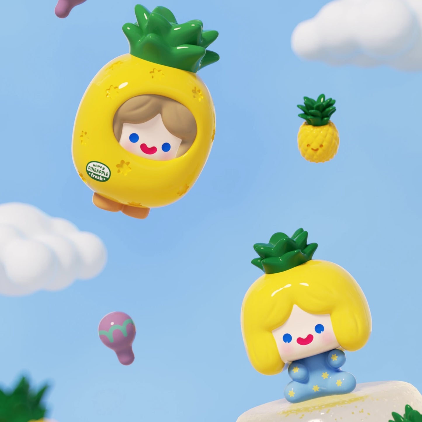 CELL RICO Happy Friends with Me UliUli Series Mini Bean