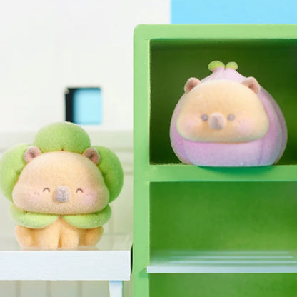 【4bags】Capybara Flocking Mini Bean Series Blind Box