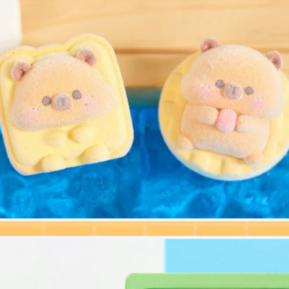 【4bags】Capybara Flocking Mini Bean Series Blind Box