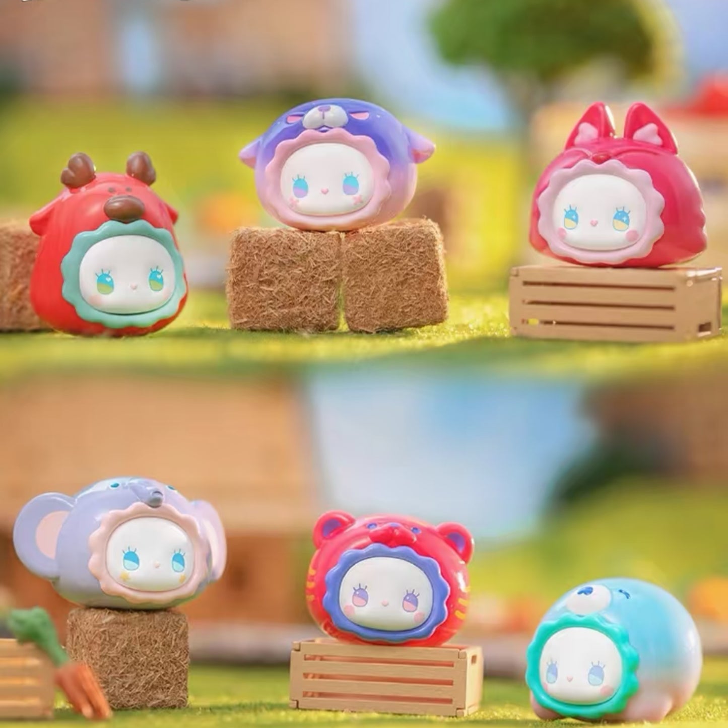 【3boxes】Emma Rua Rua Zoo Mini Bean Blind Box