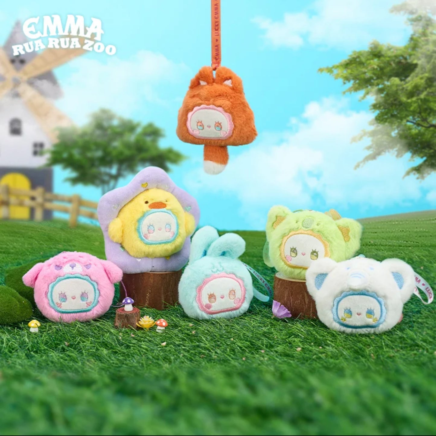 Emma Rua Rua Animal Kingdom Plush【Macaron Colour】 Series Blind Box