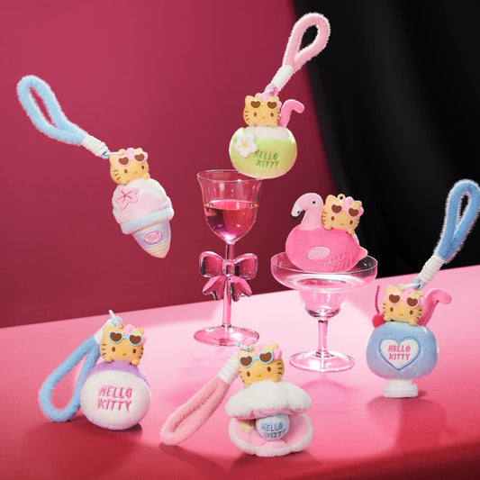 Hello Kitty Summer Holiday Series Plush Pendant