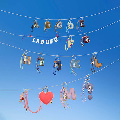 The Monster Labubu Letter Pendant Pin for Love Series Blind Box