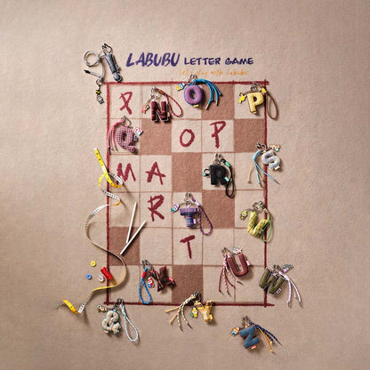 The Monster Labubu Letter Pendant Pin for Love Series Blind Box