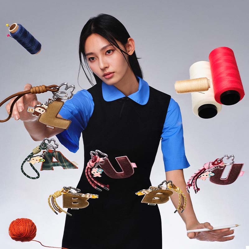 The Monster Labubu Letter Pendant Pin for Love Series Blind Box