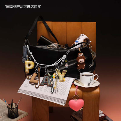 The Monster Labubu Letter Pendant Pin for Love Series Blind Box