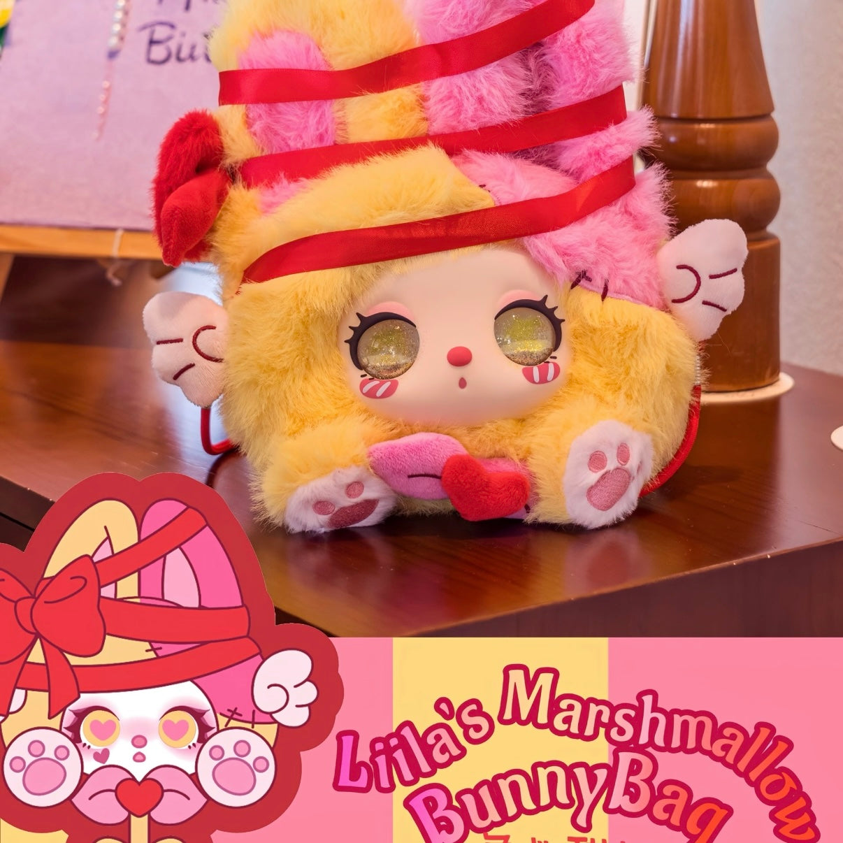 Liila's Marshmallow Bunnybag Series Plush Pendant