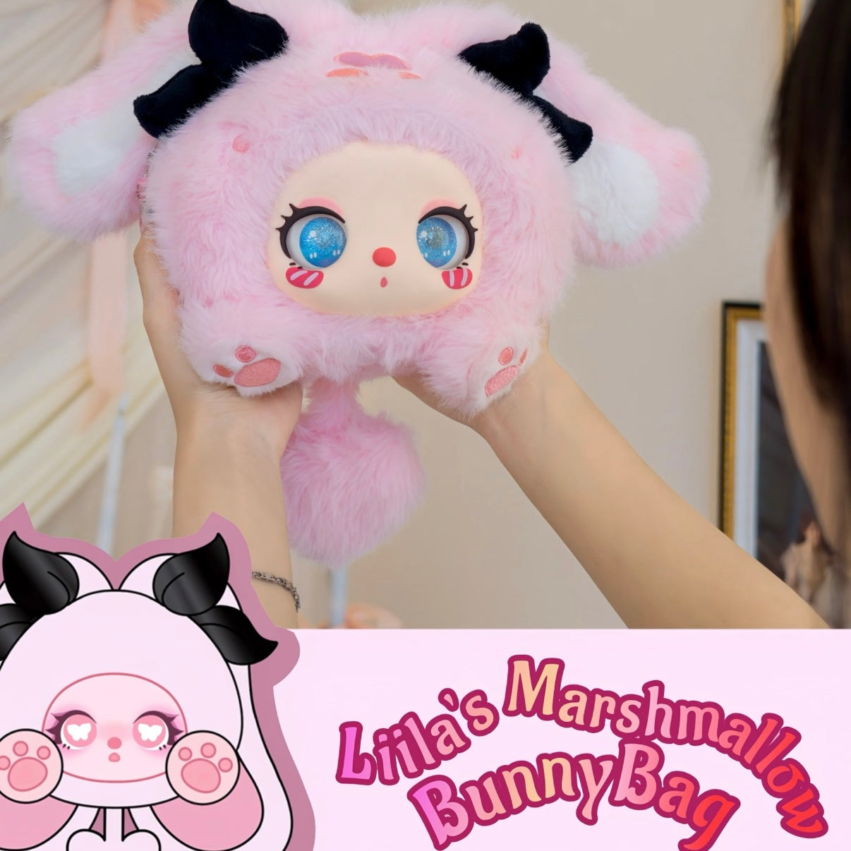 Liila's Marshmallow Bunnybag Series Plush Pendant
