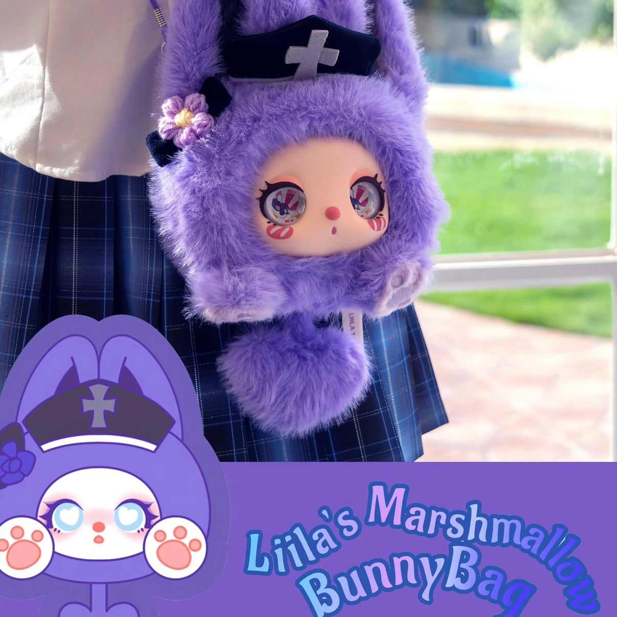 Liila's Marshmallow Bunnybag Series Plush Pendant