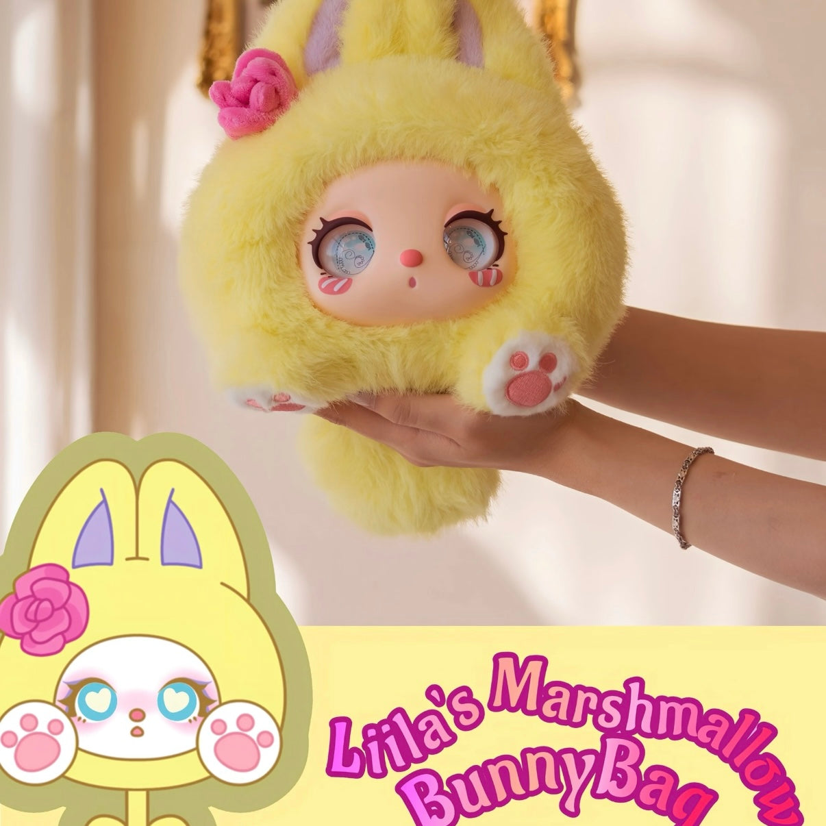 Liila's Marshmallow Bunnybag Series Plush Pendant