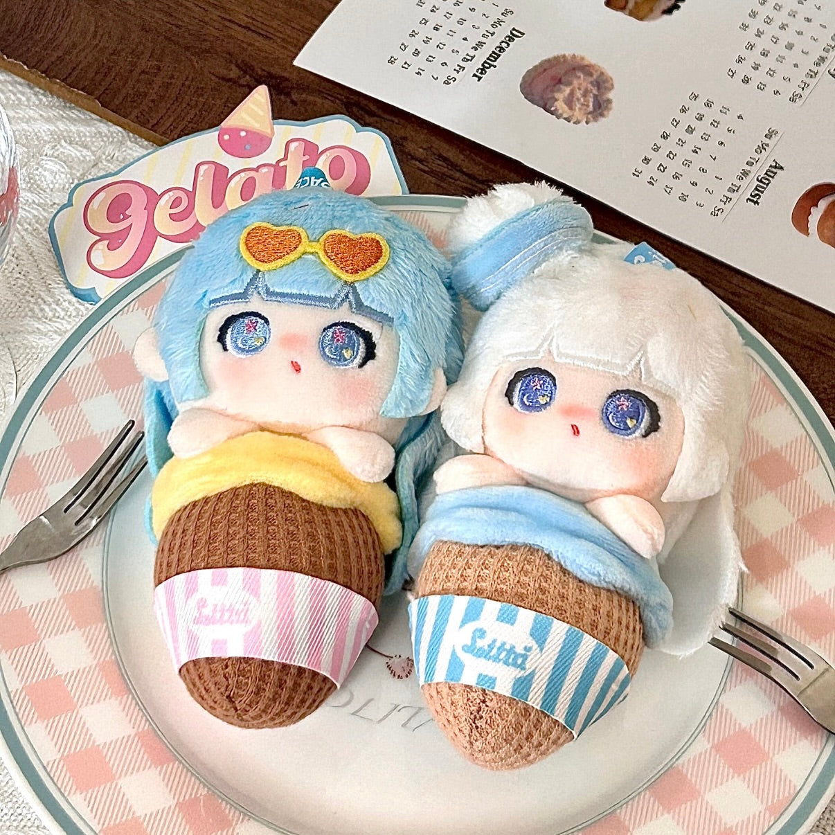 Liita Rainbow Cone Series Plush Keychain Blind Box