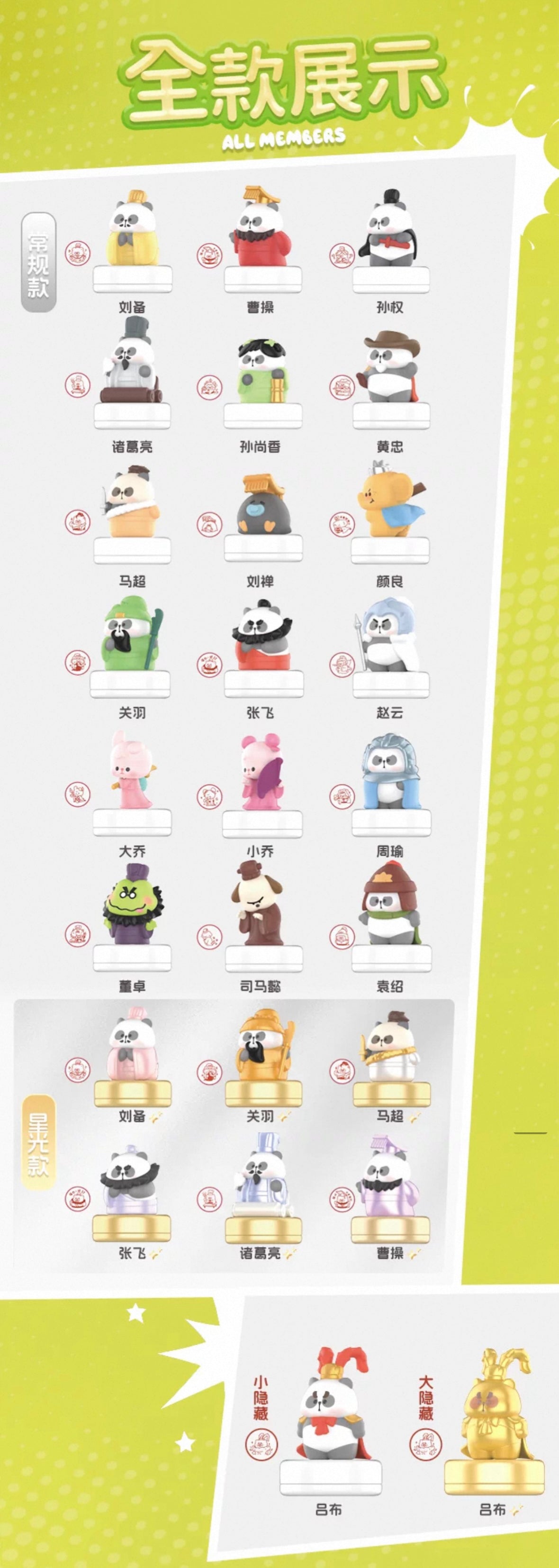 Little Pa's Three Kingdoms Series Mini Bean Blind Bag