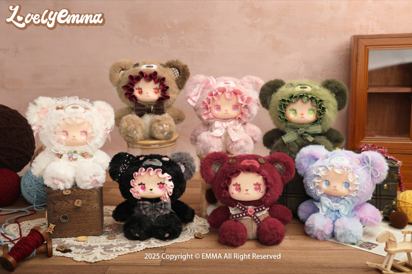 Lovely Emma Bear Alliance Series Plush Series Blind Box