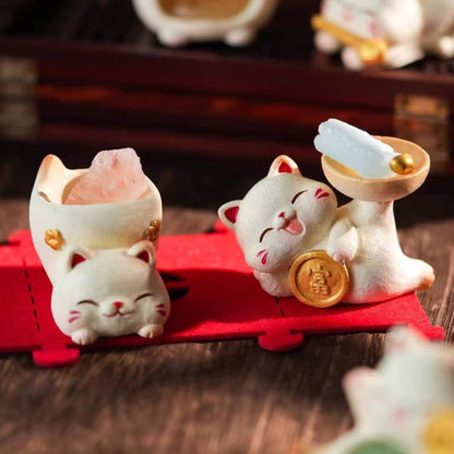 【2boxes】Lucky Cat Crystal Fragrant Stone Blind Box