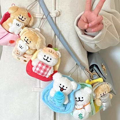 Maltese Packed with Luck Series Plush Pendant