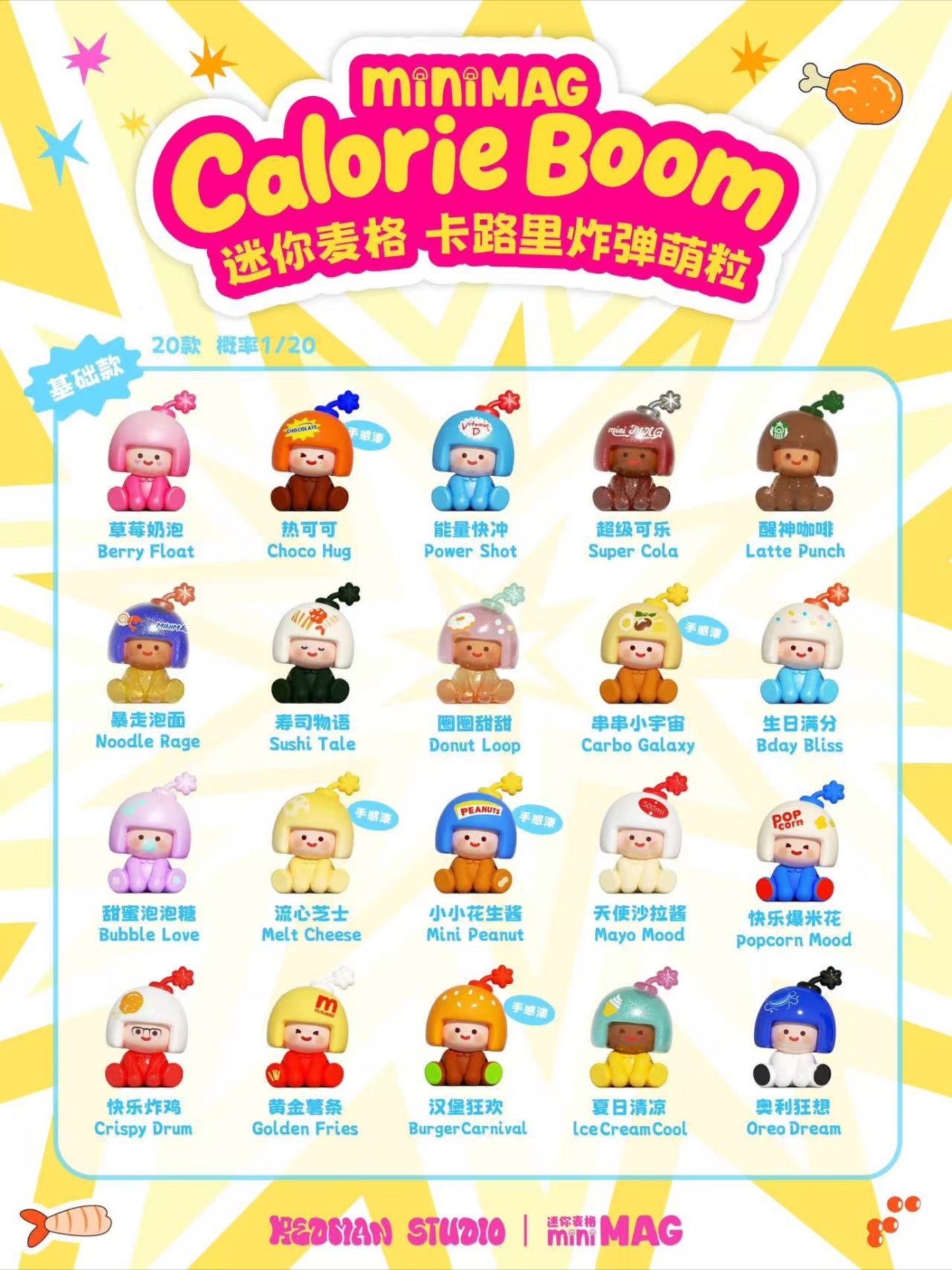 MiniMag Calorie Boom Mini Bean Series Mini Bean Blind  Bag