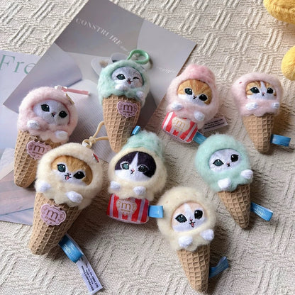 Mofusand Ice Cream Cone Series Plush Magnet