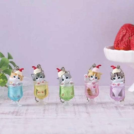 Mofusand Soda Cat Pendant Gacha Series