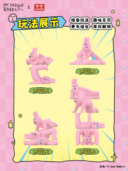 My Friend Rabbit Yoga Jenga Series Blind Box
