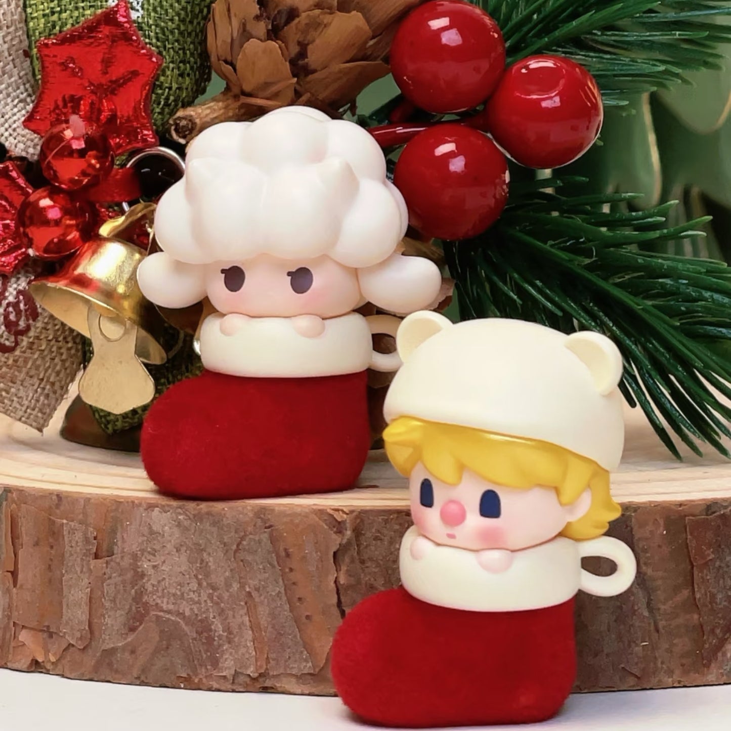 POPBEAN Christmas Sock Series Mini Bean【with Ginger Bottle】