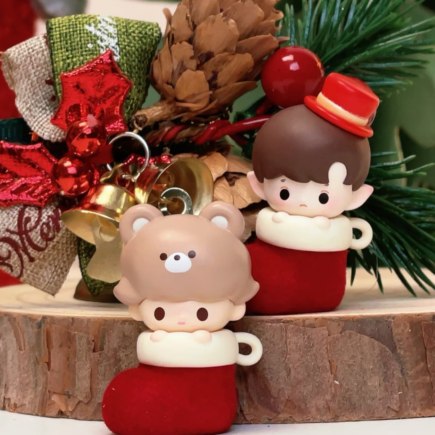 POPBEAN Christmas Sock Series Mini Bean【with Ginger Bottle】