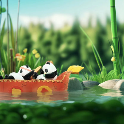 Panda Roll Dragon Boat Racing Series Blind Box