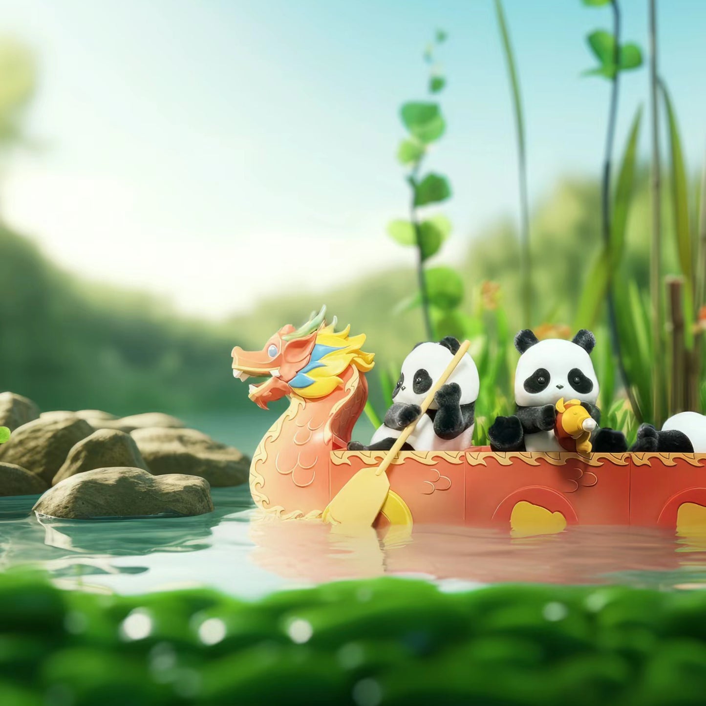 Panda Roll Dragon Boat Racing Series Blind Box