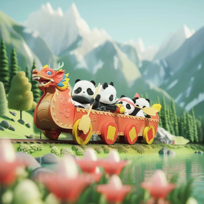 Panda Roll Dragon Boat Racing Series Blind Box