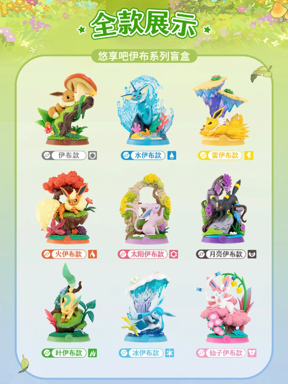 Pokemon Enjoying it, Eevee Series Toy Collection