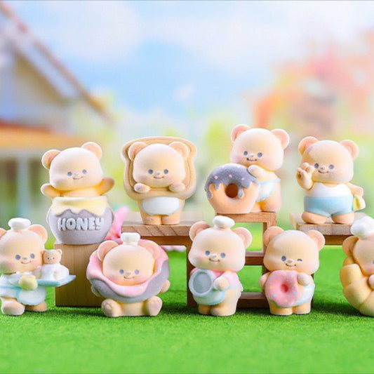 Butter Bear Cream Puff Flocking Series Blind Box