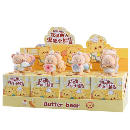Butter Bear Cream Puff Flocking Series Blind Box